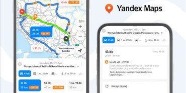 Yandex Maps yeni geliştirdiği özelliğiyle güzergah boyunca yol ücretlerini gösteriyor
